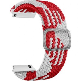 Resim Case Street Casestreet Huawei Watch Gt2 46MM Kordon Örgülü Kumaş Ayarlanabilir Krd 01 Kırmızı 