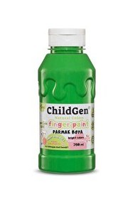 Resim ChildGen 350 ML Yeşil Süper Yıkanabilir Parmak Boya 