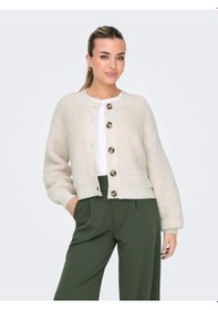 Resim Jdy Jdyeira Life L/s Oneck Cardigan Kadın Hırka 15337012 Ekru 