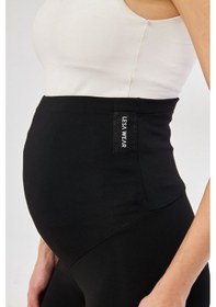 Resim Lesa Wear Ayarlanabilir Yüksek Bel Esnek Toparlayıcı Ve Sıkılaştırıcı Hamile Tayt 