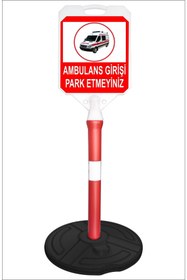 Resim Burada Reklam Ambulans Park Alanı Reklam Park Ve Kaldırım Dubası A+ Plastik Duba 