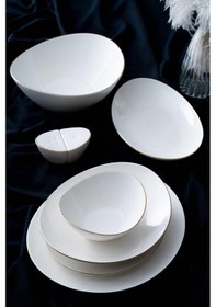 Resim Acar Brinia 6 Kişilik 29 Parça Gold Yemek Takımı 