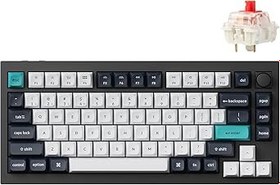 Resim Keychron Q1 Max RGB TKL Mekanik Red Switch 2.4 GHz Kablosuz İngilizce Beyaz, Lacivert Klavye 