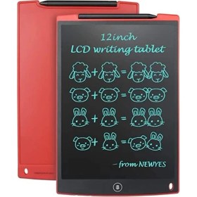 Resim Mena Rise T12 Kırmızı Writing Tablet LCD 12 Inç Dijital Kalemli Çizim Yazı Tahtası - Lisinya 