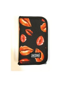 Resim Jacbag Kapaklı Lastikli Kalem Çantası Kırmızı Dudak Jac-23 