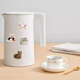 Resim Hediye Bahçesi Çılgın Kediler Macbook Notebook Tablet Telefon Ajanda Laptop Defter Sticker Seti 