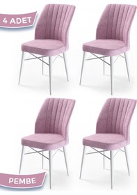 Resim Canisa Concept Canisa Flex Serisi Gürgen Ayaklı 1.sınıf Sandalye , 4 Adet , Pembe , Ayaklar Beyaz Sandalyeler Pembe Ayaklar Beyaz 