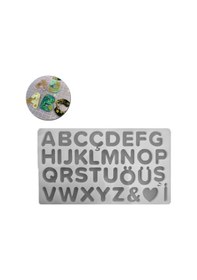 Resim Epoksi Silikon Kalıp Bubble Büyük Harfler Kalıbı 33 Lü 