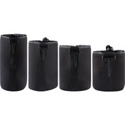 Resim 4 Adet Neopren Slr Kamera Lensi Karabina İle Taşıma Çantası Çantası, Boyut: 10x22cm, 10x14cm, 10x18cm, 8x10cm Diğer 