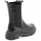 Resim Siyah Hakiki Deri Kadın Bot & Bootie K02724300103 Siyah 