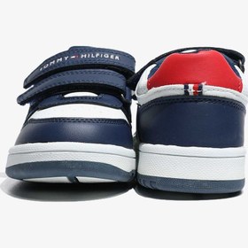 Resim Tommy Hilfiger Flag and Hook Loop Bebek Lacivert Spor Ayakkabı 