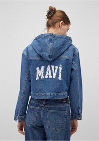 Resim Mavi - Jemma Kolej Indigo Mavisi Jean Ceket 1110398-87774 Mavi 