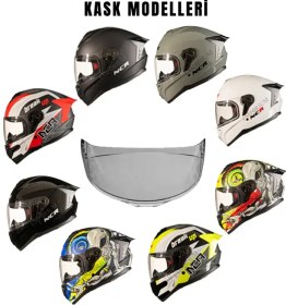 Resim Ncr Rapid Kask Şeffaf Vizör Camı Standart 