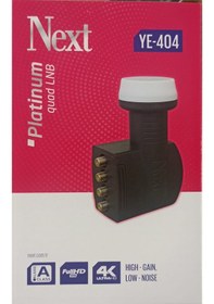 Resim Next Ye 404 Platinum Seri 4 Lü Lnb 4K F Konnektör 