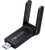 Resim dual band 1300 Mbps Dual Band Usb 3.0 Adaptör Kablosuz Wifi Alıcı 2.4ghz 5ghz New Free Windows 7/8/10/11 