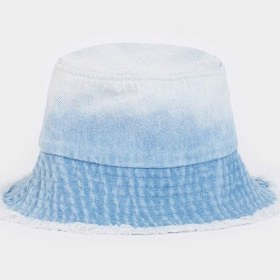 Resim DeFacto Kadın Etiket Baskılı Dokuma Beyzbol Basketbol Şapkası D9481AX25SMIN4 İndigo 