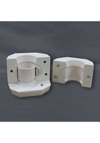 Resim Trend Kupa Alçı Kalıbı - Sanatsal Seri El Yapımı Modern Kupa Ka 