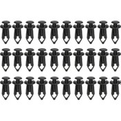 Resim 190 Parça Çok Amaçlı Siyah Plastik Bağlantı Klips Seti, 6 Farklı Boyut 