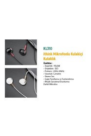 Resim Ithink Mikrofonlu Kulakiçi Kablolu Kulaklık Kl-310 