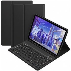 Resim Microcase Samsung Galaxy Tab A11 Plus 11 İnch Tablet Uyumlu Bluetooth Klavyeli Standlı Kılıf Siyah - Bkk4 