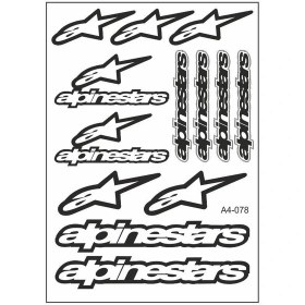 Resim SEVEN KARDEŞLER A4 Sticker Alpinestars 078 Tek Paket Çoklu 