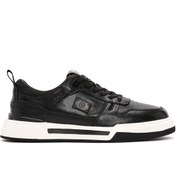 Resim Derimod Erkek Siyah Bağcıklı Kalın Tabanlı Deri Sneaker 24sfd693018 