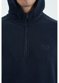 Resim Tommy Life Hektor Lacivert Kapüşonlu Polar Erkek Eşofman Takım - 85227 Lacivert 