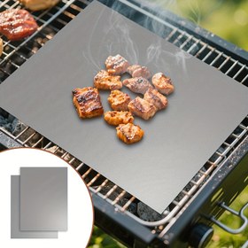 Resim 1 adet yapışmaz, yeniden kullanılabilir Teflon Izgara Matı - Elektrikli Fırın ve Gazlı Fırın, Tost Makinesi ve Izgara için mükemmel - Açık Hava Barbekü ve Pişirme için dayanıklı mutfak gereçleri, Izgara Çataları için Izgara İşaretleri 