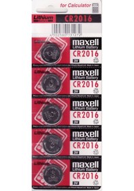 Resim Maxell CR2016 3V Lityum Kartela Düğme Pil 5'li 