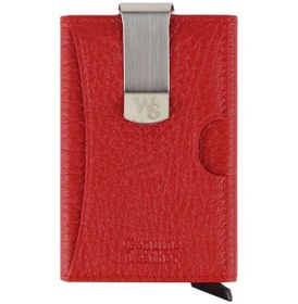 Resim Walsmart Cover Clip Floater Akıllı Mekanizmalı Deri Cüzdan Kırmızı 