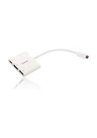 Resim Dark 3in1 USB3.1 Type C Erkek USB 3.0 HDMI Dönüştürücü 