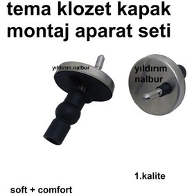 Resim Tema Siamp Klozet Kapak Montaj Menteşesi Vidası 