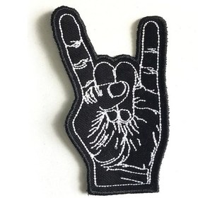 Resim Rock N Roll Hand Patch Yama 