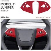 Resim Honeybeeshop Tesla Model Y Juniper Direksiyon Düğme Kılıfı Kırmızı Büyük Yama 2 Adet Evrensel Araç İçi Aksesuar Kırmızı Büyük Yama - 2 Adet 
