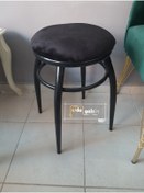 Resim aldagelsin Mutfak Balkon Teras Ofis Krom Tabure Kara Inci 