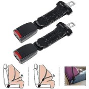 Resim Fosenze 2 Adet Evrensel Araç Emniyet Kemeri Uzatıcı, 23cm Uzunluk, Ayarlanabilir, Dayanıklı Malzeme, Konforlu Sürüş İçin Siyah 