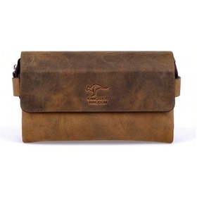 Resim Hakiki Deri El Portföy Çanta Crazy Horse Kangaroo Kıngdom 9288-Zs 