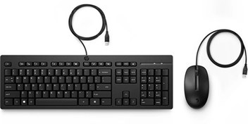 Resim HP 225 286J4AA Türkçe Kablolu Siyah Klavye Ve Mouse Seti 