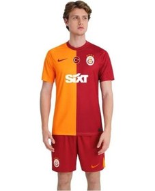 Resim Galatasaray Lisanslı 2023/2024 Parçalı İç Saha Forma Sarı - Kırmızı 