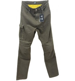 Resim Thorr Forest Motosiklet Korumalı Kot Pantolonu Gabardin Haki Yeşi 