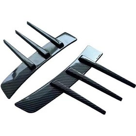 Resim Suntek 2 Parça Hafif Otomobil Aksesuarı Araba Yan Karbon-fiber 