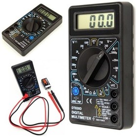 Resim Dijital Avometre Multimetre Ölçü Aleti Akım Voltaj Direnç Ölçer 