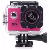 Resim Aksiyon Kamera 4k Ultra Full Hd 2.0" Full Aksesuar Pembe Renk 