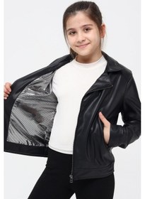 Resim Benitto Kids Benittokids Kız Çocuk Deri Ceket 51262 001 