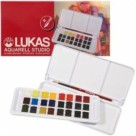 Resim Lukas Aquarell Studio Sulu Boya Seti 24 Renk 1/2 Tablet 