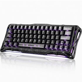 Resim Gravastar Mercury V60 Pro Manyetik Switch Gaming Klavye, Kablolu, İngilizce Q, Cyber Frost Black 