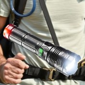 Resim 1 Lanyard Taşınabilir Tasarım Büyük Kırmızı ve Mavi El Feneri - Uzun Ömürlü Şarj Edilebilir Çok Amaçlı Acil Durum Çalışma Lambası, Gece Seyahati, Balık Tutma, Devriye ve Diğer Görevler İçin Uygun, Şarj Edilebilir El Feneri, Ergonomik Kulp, Sağlam Yapı, Parlak Işık, Balıkçılar için, Gece Seyahati, Elde Taşımalı Işık, Uzun Pil Ömrü, Uzun Menzilli Işık, Güvenlik Personeli 