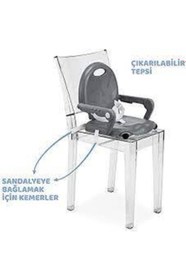 Resim Chicco Pocket Snack Yükseltici Mama Sandalyesi Dark Grey Outlet 