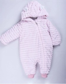 Resim Kidaxi Sevimli Ayıcık Bebek Pembe Tulum 3-6/6-9/9-12/18-24 Ay Pembe 