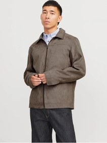Resim Jack & Jones Jjedylan Shacket Noos Erkek Ceket 12268609 Kahverengi 